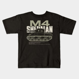 M4 Sherman | World War 2 Vehicle Kids T-Shirt